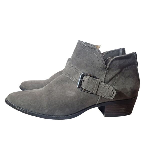 David Aaron Taupe Ankle Boots with Buckle Detail Size‎ 9- Everyday Booties - Picture 5 of 10